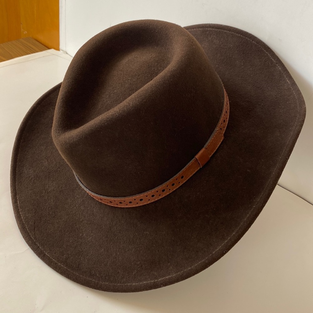 Eddy Bros Brown 100% Wool Felt Cowboy Hat- Small